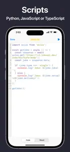 API Tester: Scripts & Terminal screenshot #3 for iPhone