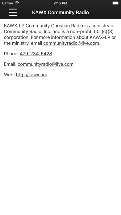 KAWX Radio Screenshot