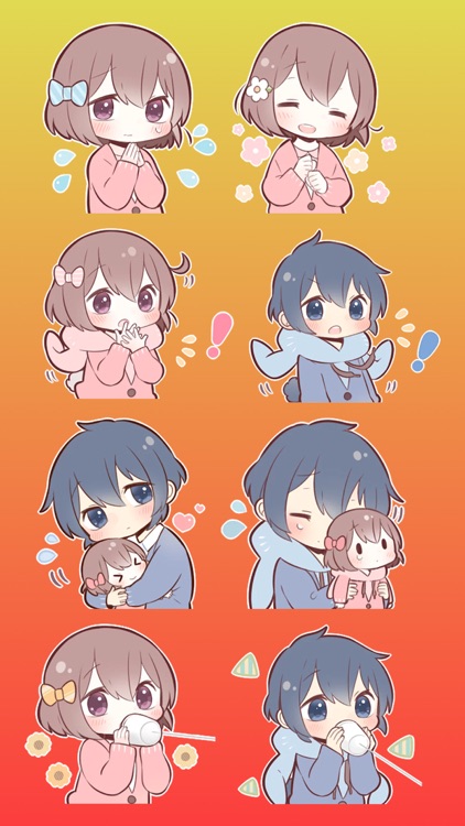 Couple in love Stickers part 1