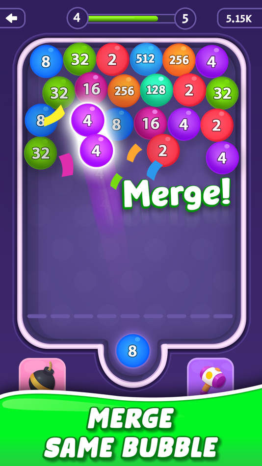 #2. Bubble Merge - 2048 (iOS) 由: Jaymin Sorathiya