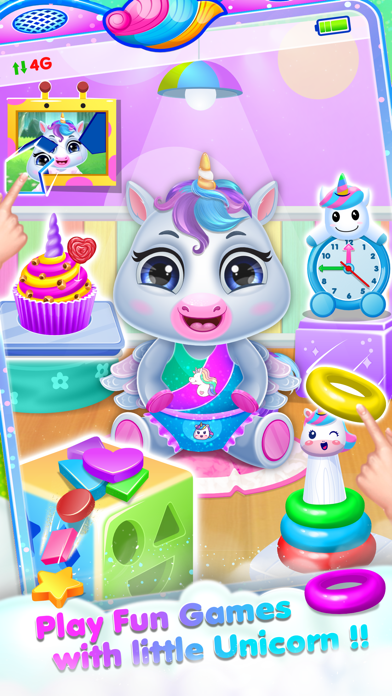 Cute Unicorn Daycare Toy Phone Screenshot