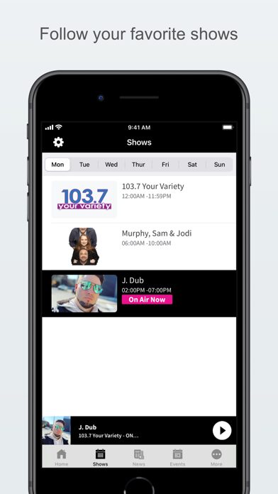 103.7 Your Variety Screenshot