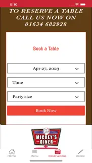 mickeys diner iphone screenshot 1