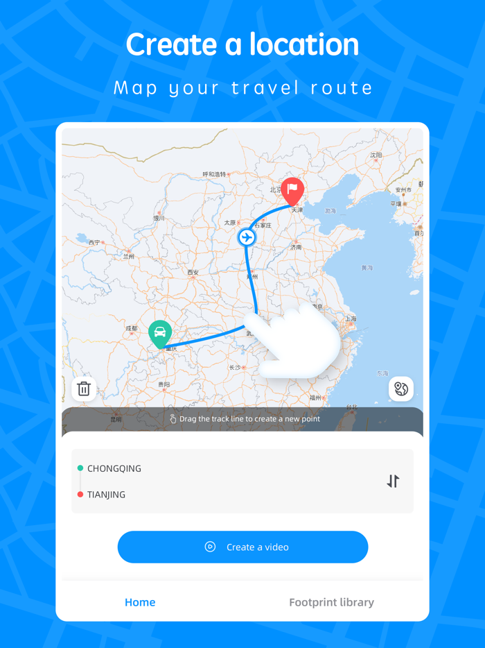 Travel MapJourneys Route Plan