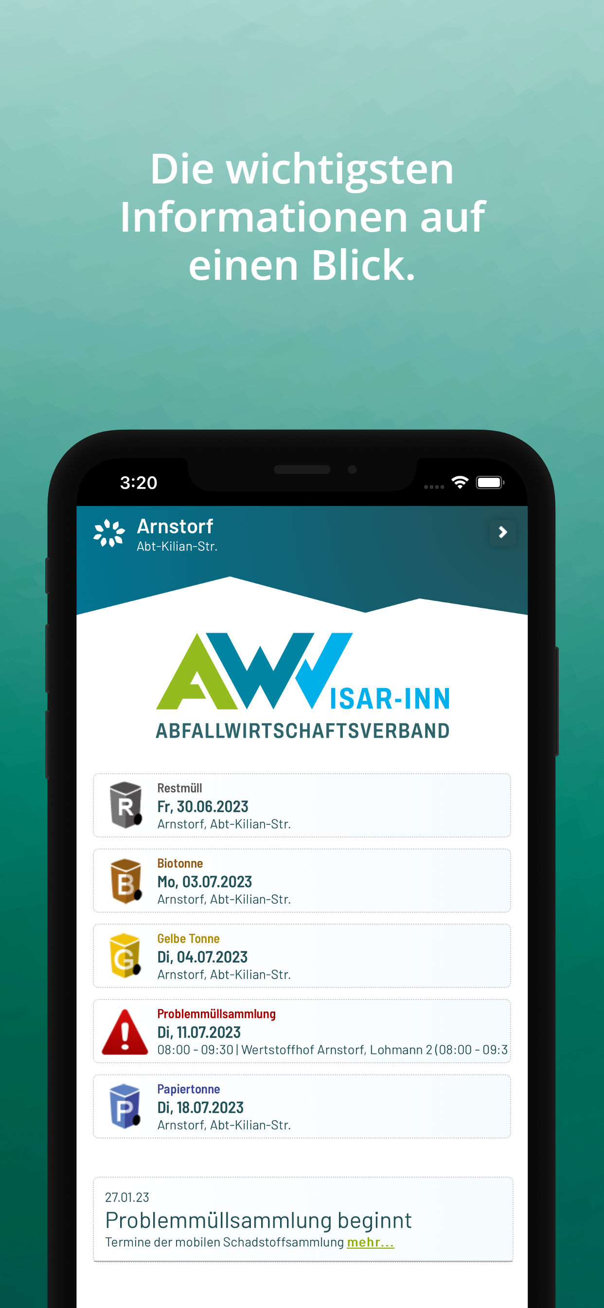 AWV Isar-Inn Abfall-App