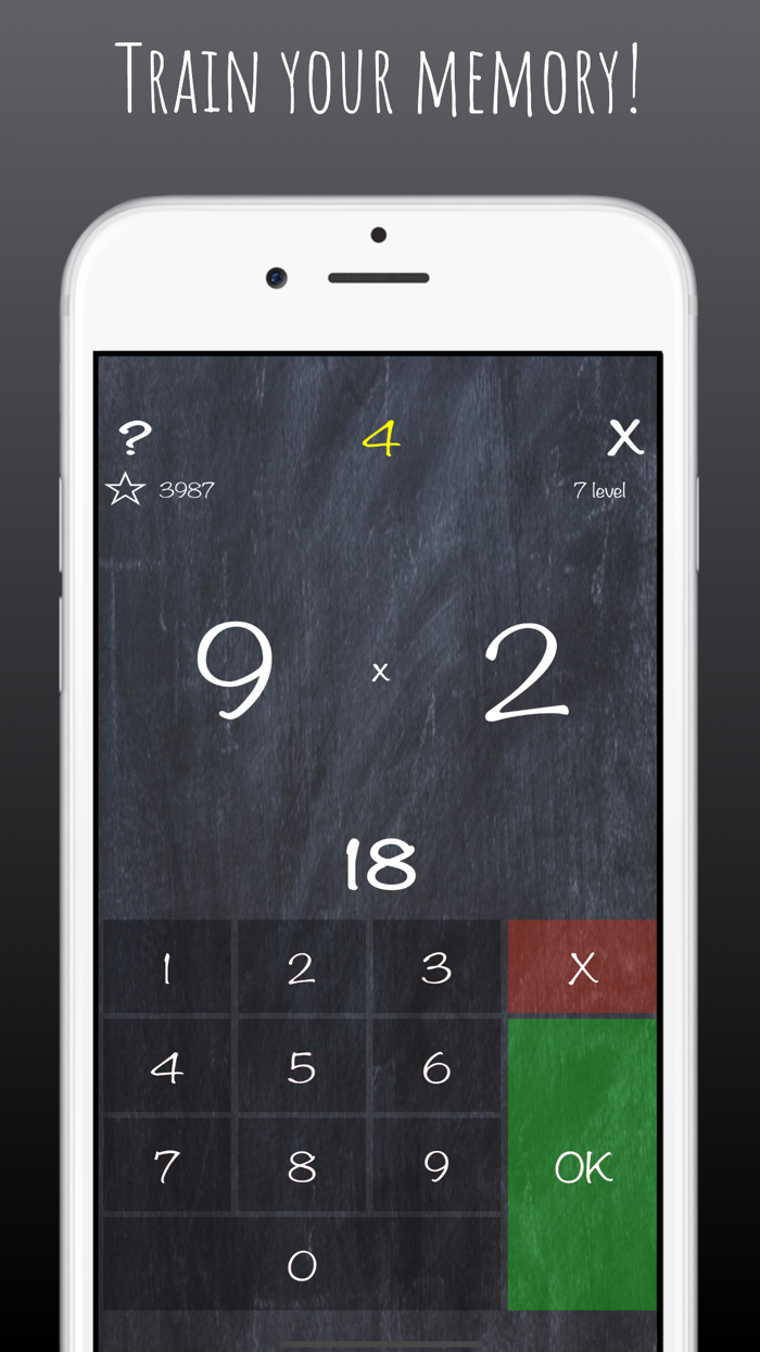 Multiplication tabletraining