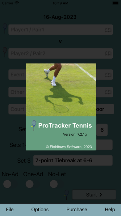 ProTracker Tennis. screenshot n.1