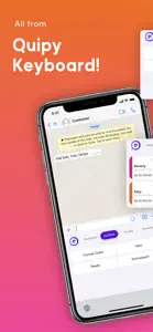 Quipy - Online Seller Keyboard screenshot #1 for iPhone