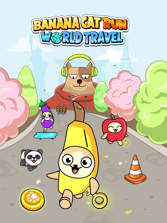 Screenshot #4 pour Banana Cat Run: World Travel
