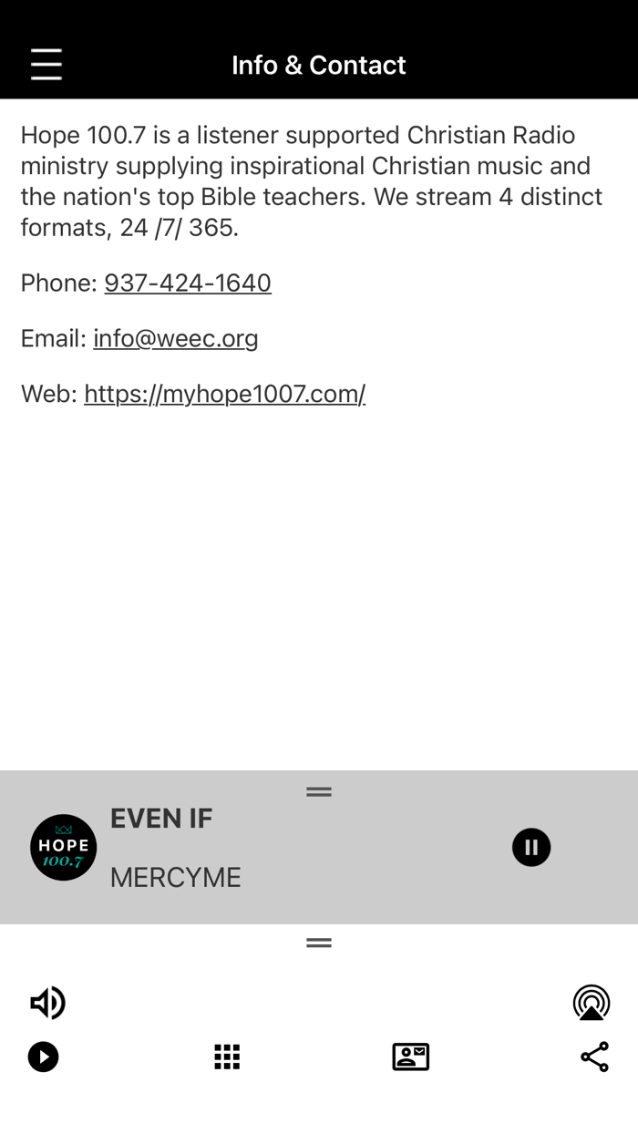 Hope 100.7 - WEEC Radio