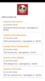 antonio’s pizza springfield iphone screenshot 2
