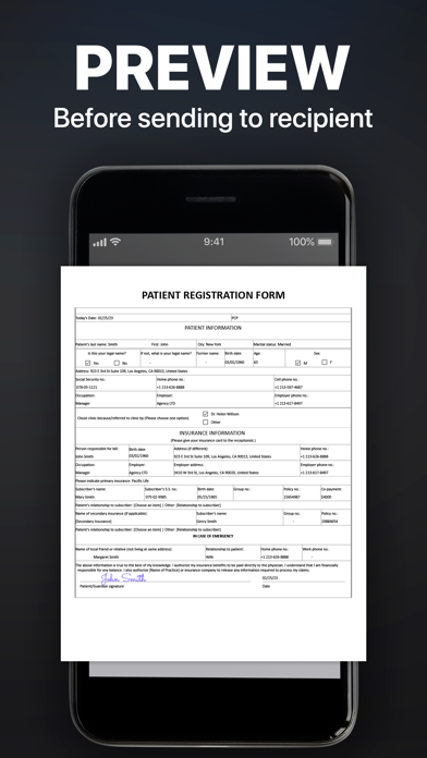 FAX from iPhone: Send Doc App Screenshot