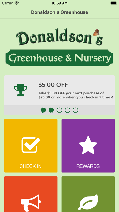 Donaldson's Greenhouse Nursery Screenshot