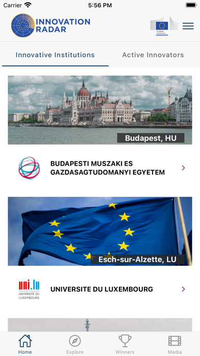 Innovation Radar Screenshot