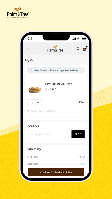 PalmTree Shopping Screenshot
