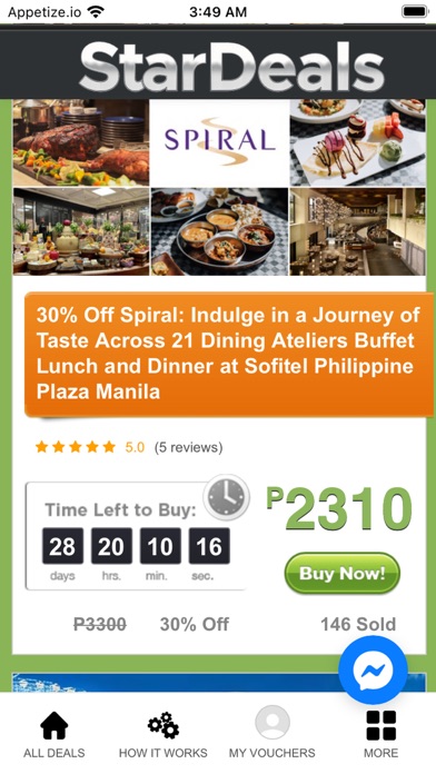 StarDeals Screenshot