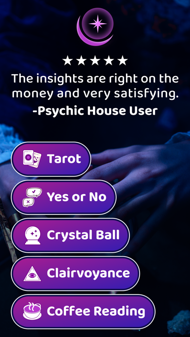 Psychic House: Live Chat, Text Screenshot