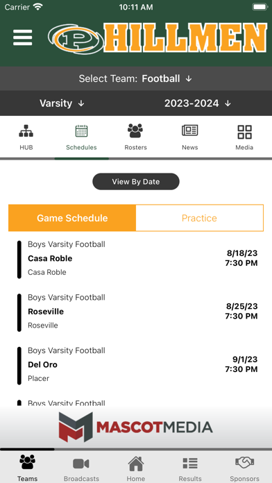 Placer Hillmen Athletics Screenshot