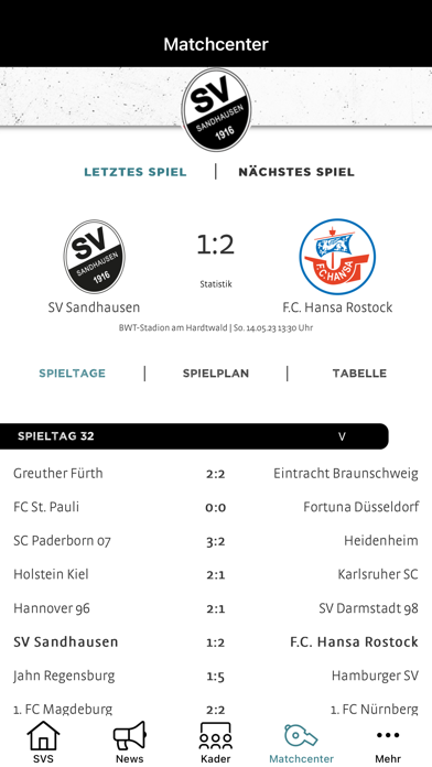 SV Sandhausen 1916 e.V. Screenshot