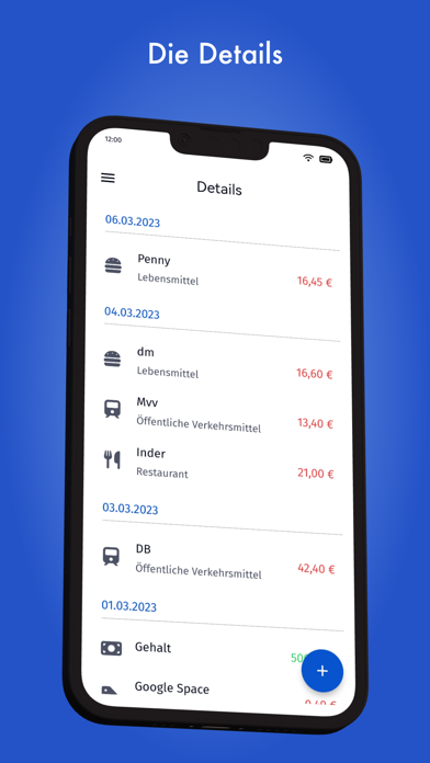 CashFlow - dein Haushaltsbuch Screenshot