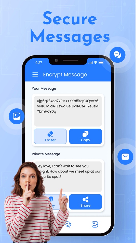 #3. Secret Message : Hide Message (iOS) 由: Pramod Tapaniya