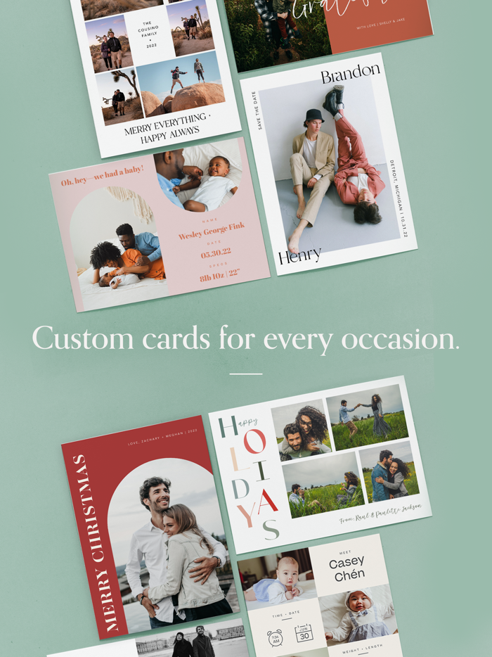 Greetings Custom Photo Cards