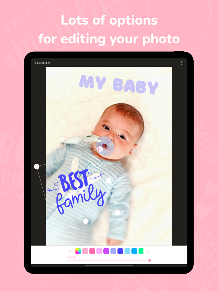 Baby Snap Photo Sticker