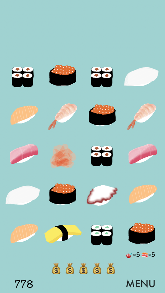 #1. Sushi Falling Blocks (iOS) Podle: Mihoko Araki