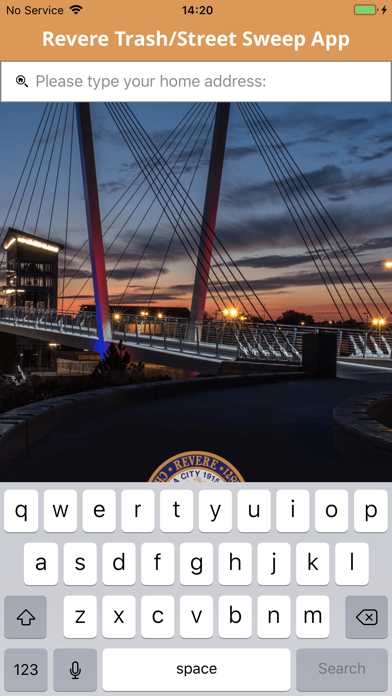 Revere Trash/Street Sweep App Screenshot