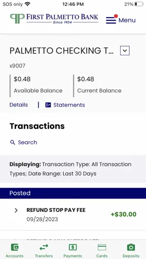 First Palmetto Mobile screenshot 4