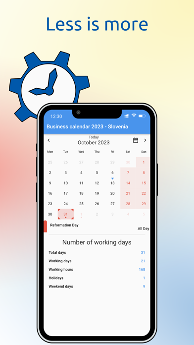 Business calendar Slovenia 24のおすすめ画像2