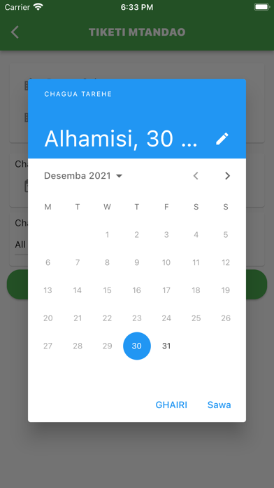 Tiketi Mtandao Screenshot