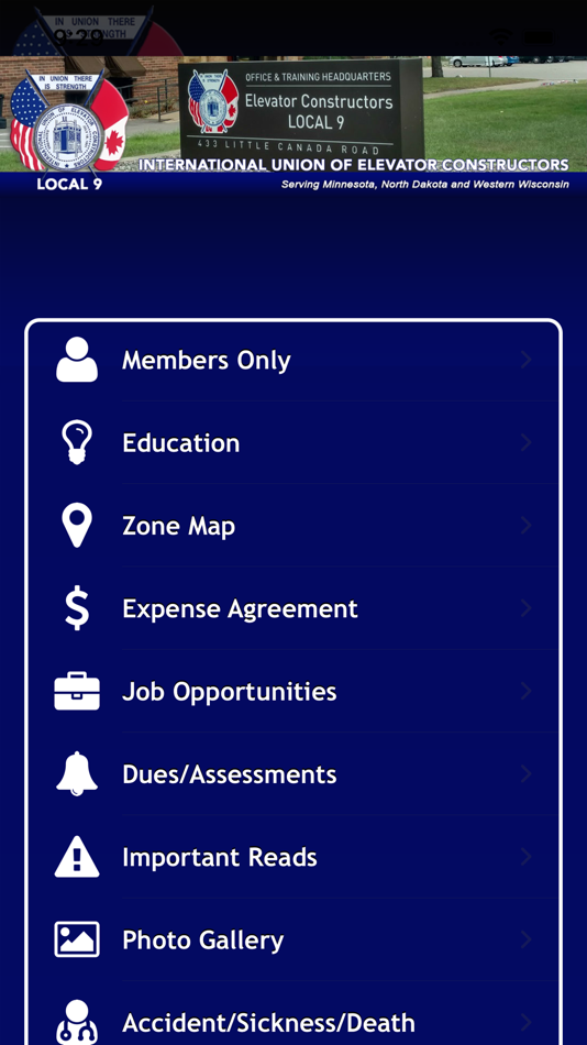 #2. IUEC Local 9 (iOS) Bởi: Elevator Constructors Local 9