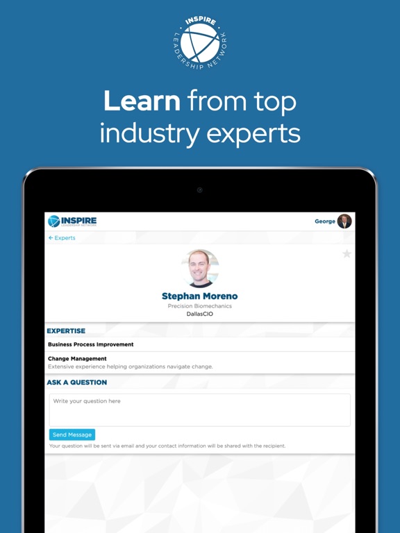 Inspire Connect iPad screenshot 3 - Business app