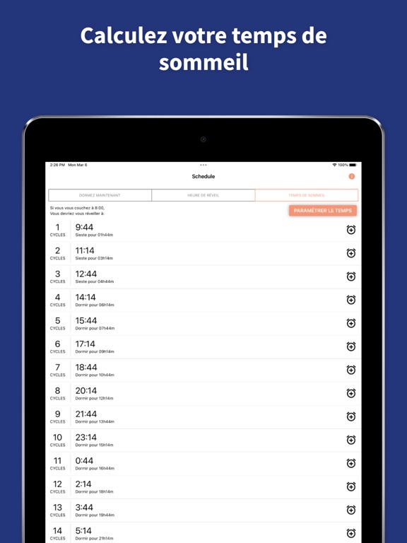 Screenshot #5 pour Calculateur de sommeil