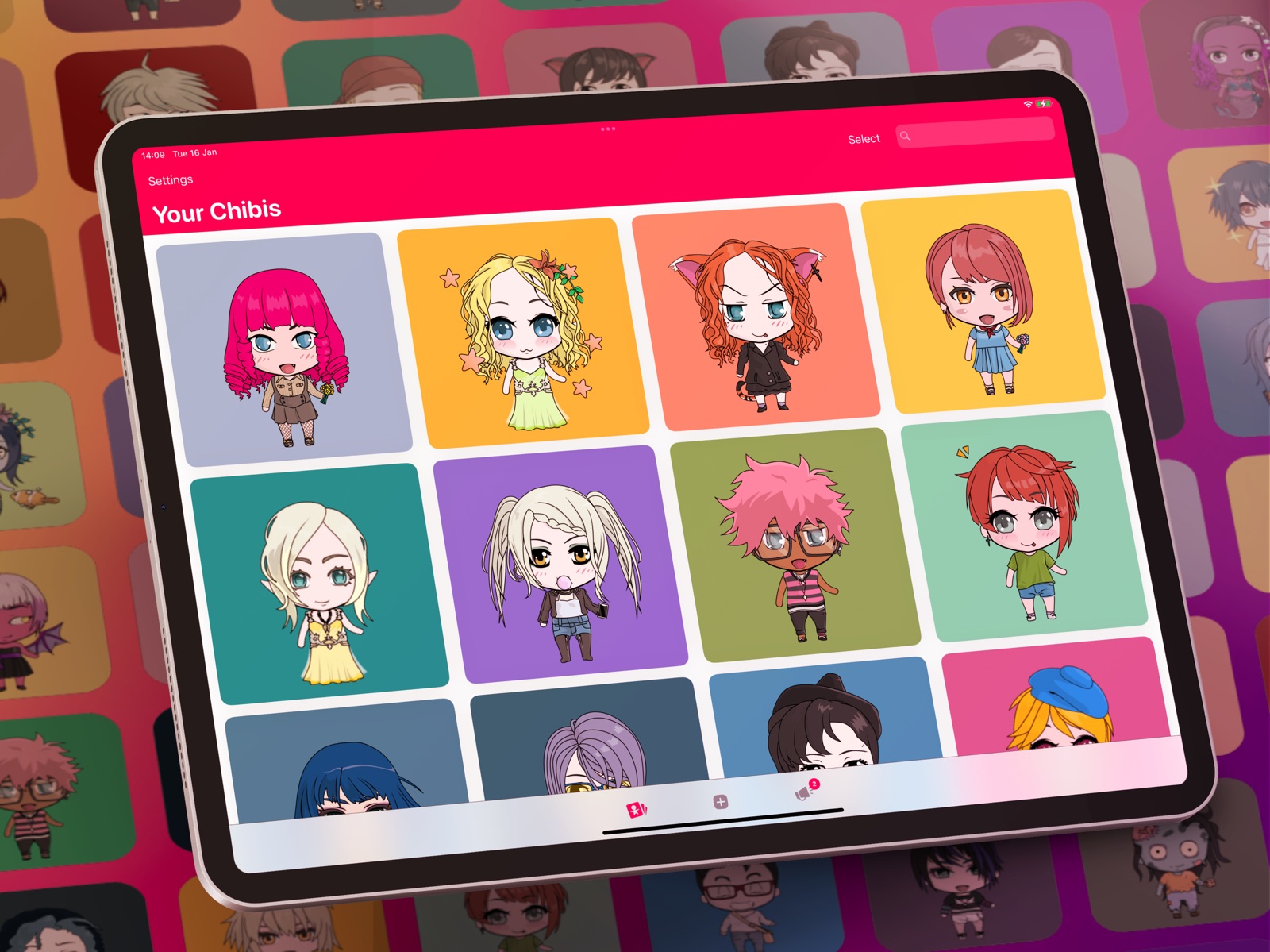 ChibiStudio Anime Avatar Maker ipad screenshot 1