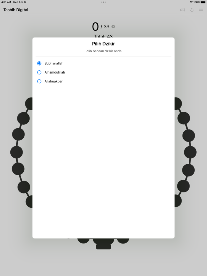 Tasbih Digital Offline