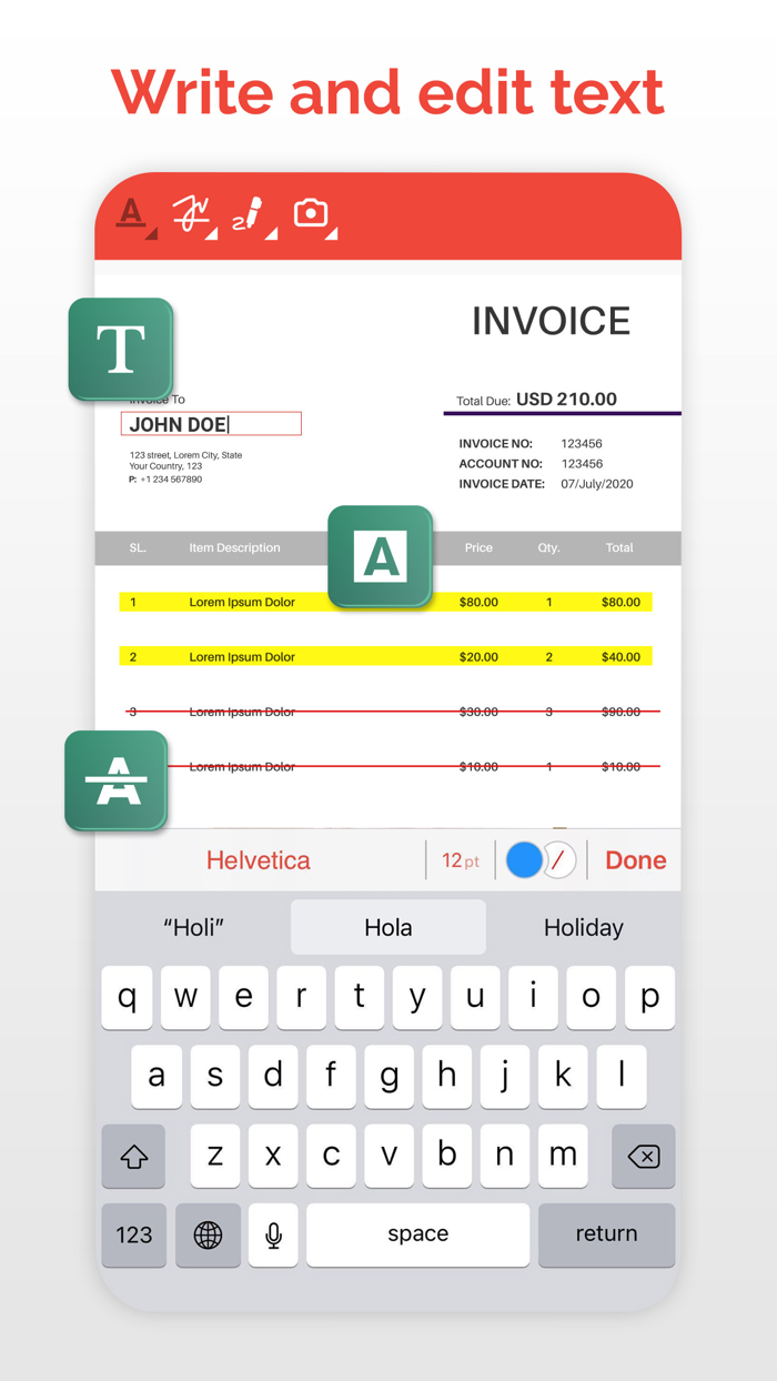 PDF Editor Docs files scanner