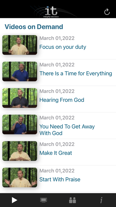 Integrity TV Screenshot