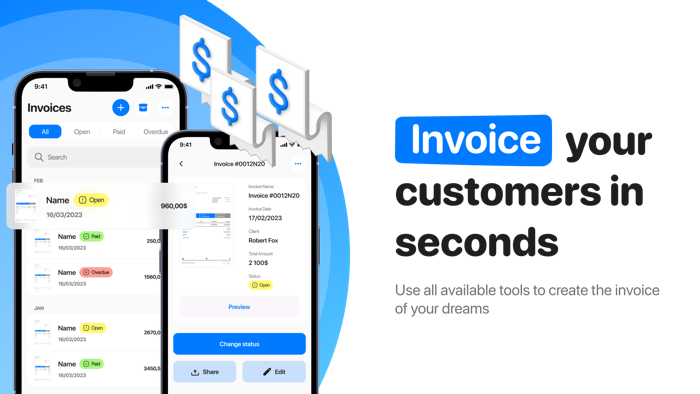 Invoice make receipt  bill