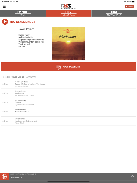 Red River Radio iPad screenshot 4 - Entertainment app