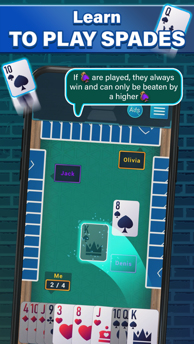 Spades - Classic Card Game! screenshot 3