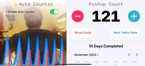 Pushup Counter App screenshot #1 for iPhone