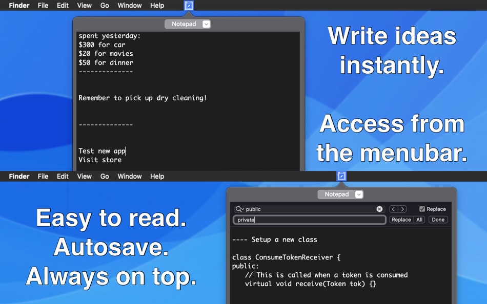 Notepad Menu Edition - 2.0 - (macOS)
