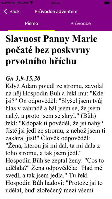 PrůvodceAdventem Screenshot