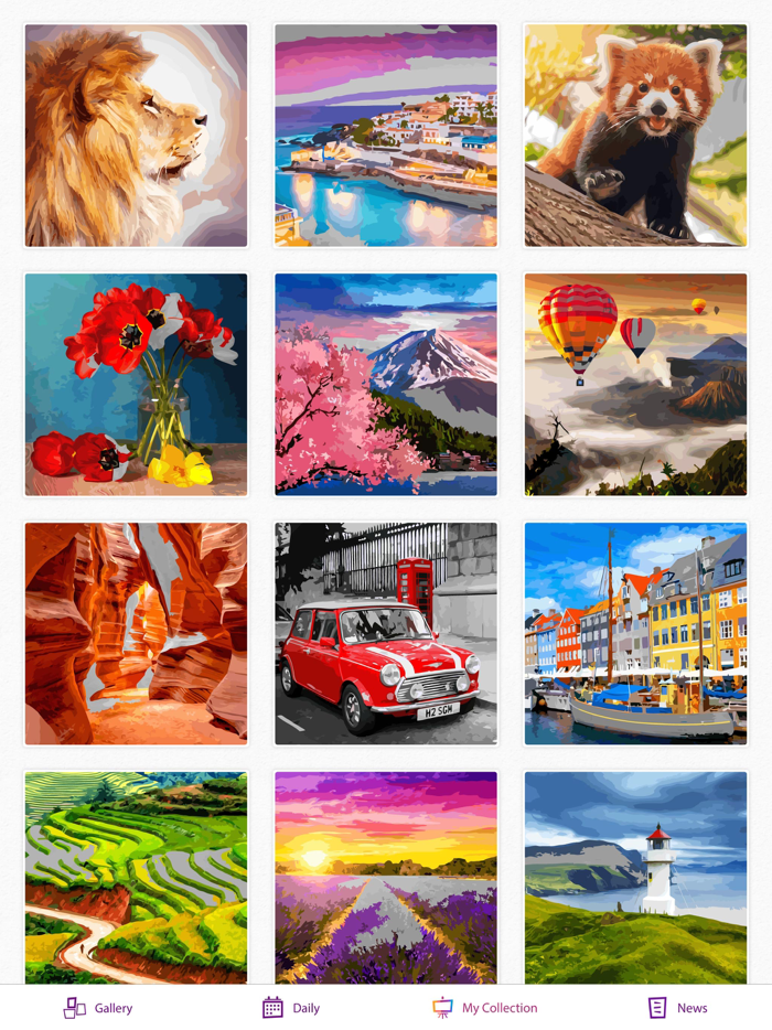 Oil Painting Color by Numbers