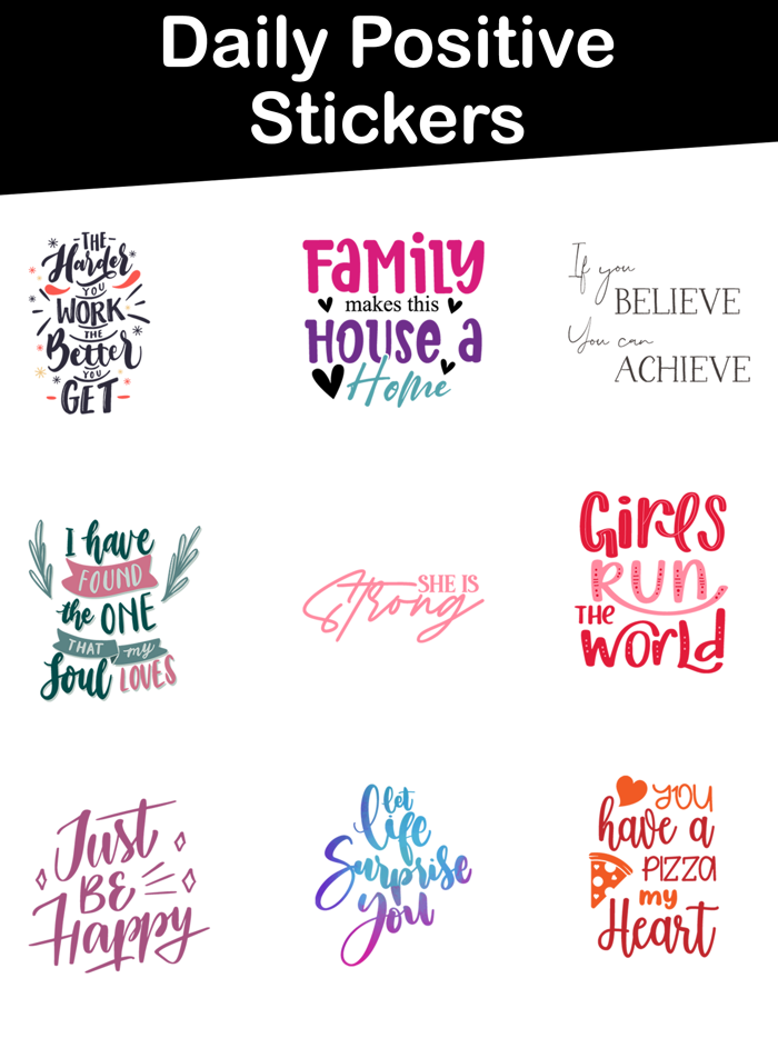 Daily Positive Stickers