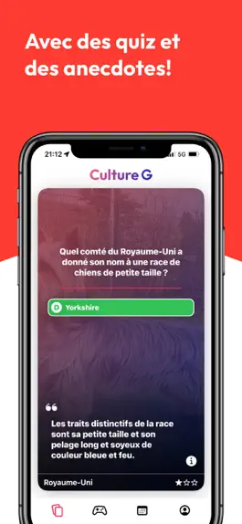 Game screenshot Culture G - Quiz & Anecdotes hack