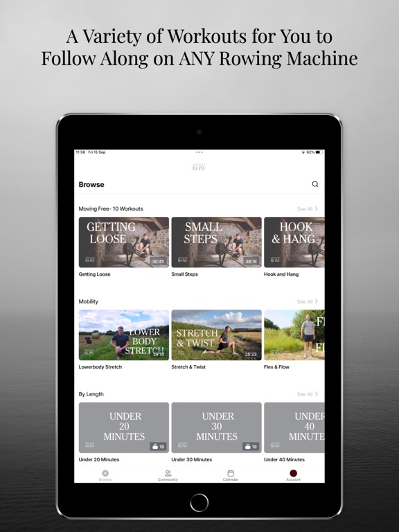 Mind Body Row iPad screenshot 4 - Health & Fitness app