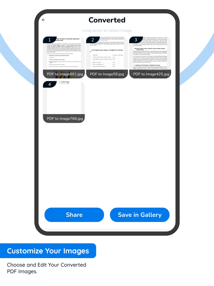Image to PDF - PDF to JPG